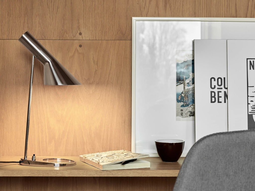 AJ Table Lamp Polish Stainless