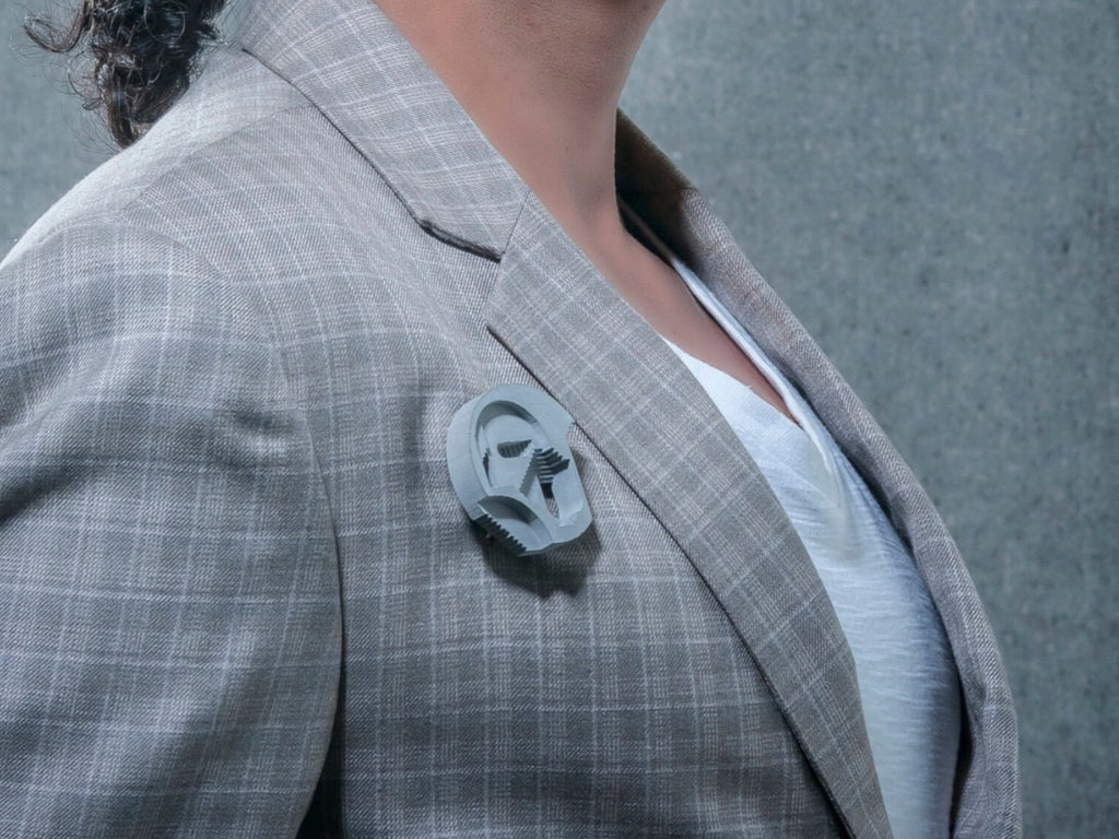 Chimera Micro Concrete Brooch