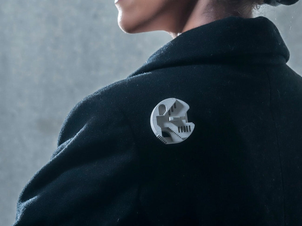 Chimera Micro Concrete Brooch