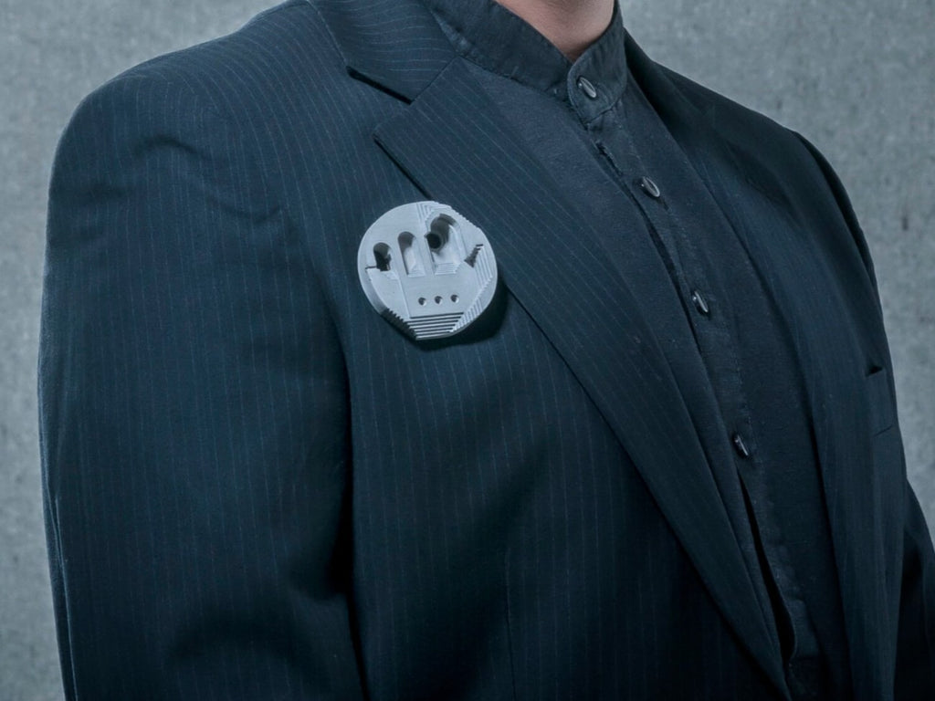 Chimera Micro Concrete Brooch