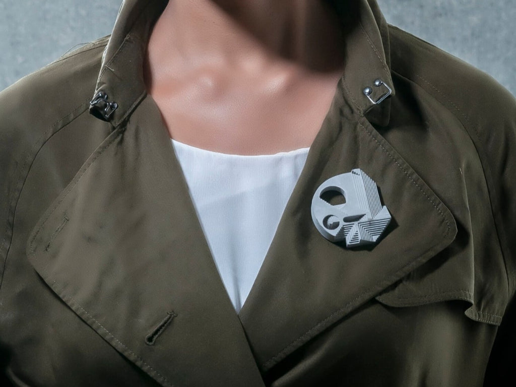 Chimera Micro Concrete Brooch