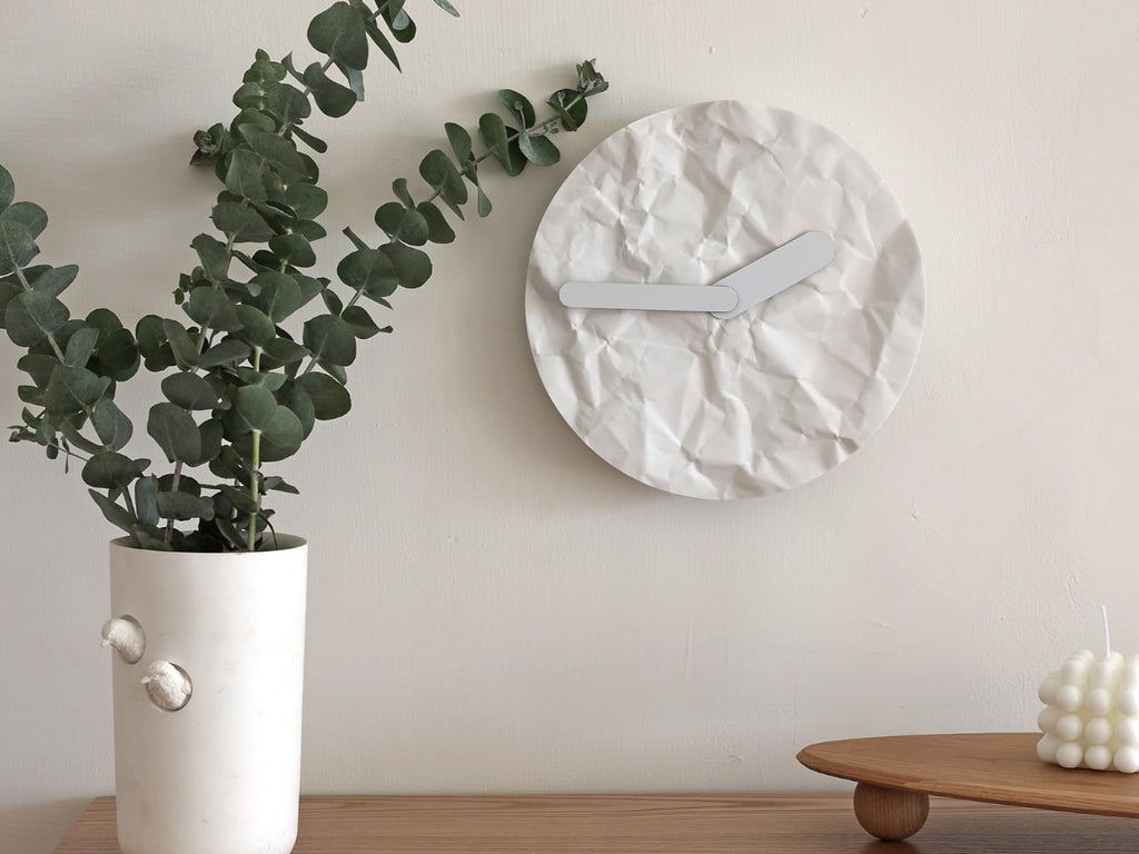 Crinkle Paper X Clock