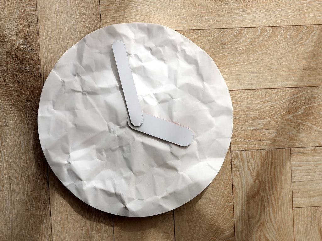 Crinkle Paper X Clock