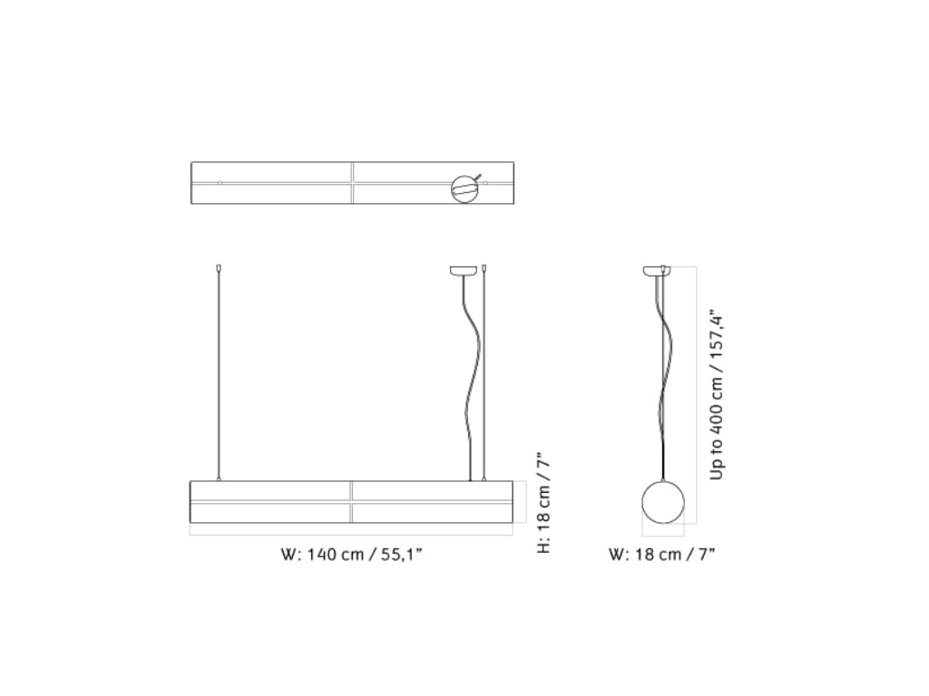 Hashira Linear Pendant Lamp