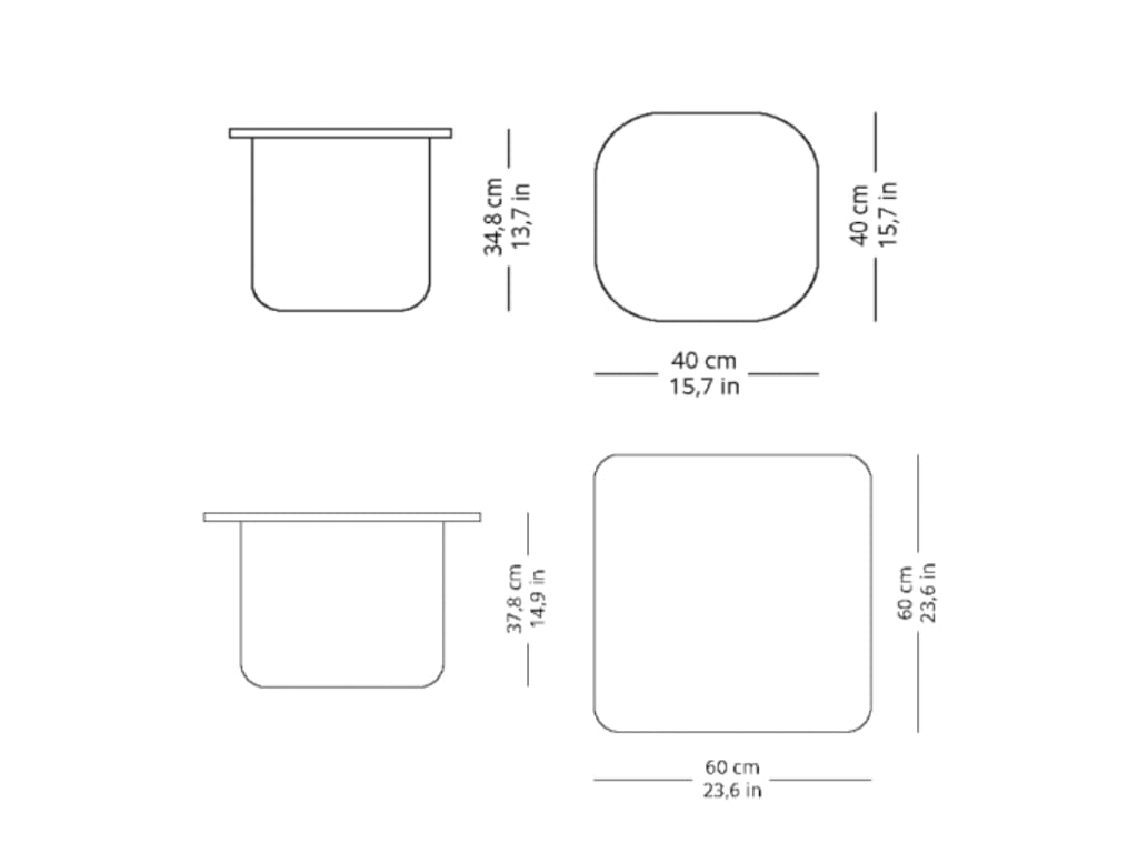 Momoko Side Table Square
