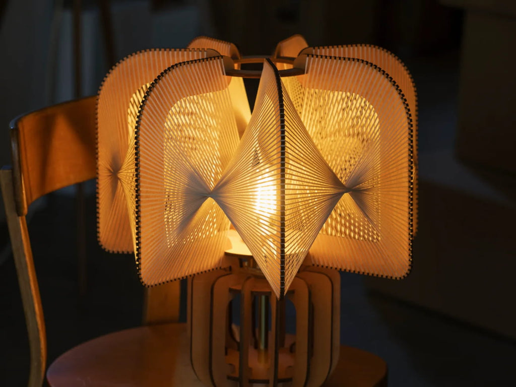 Muljee-Wood Base Table Lamp