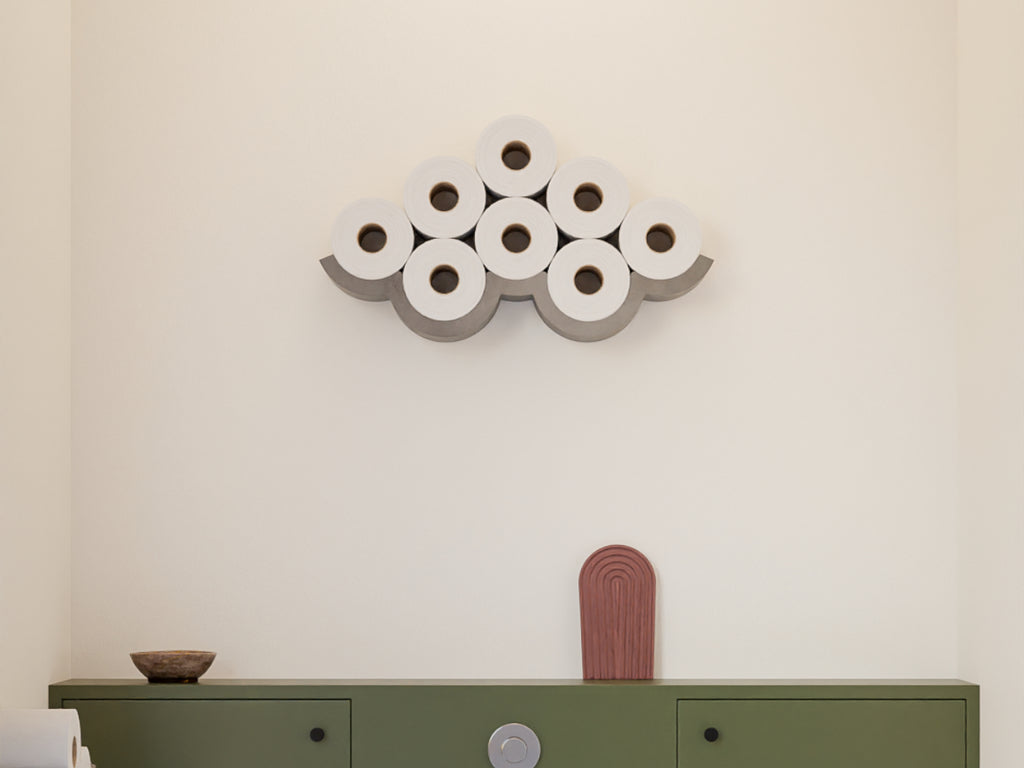 Cloud Concrete Toilet Paper Holder