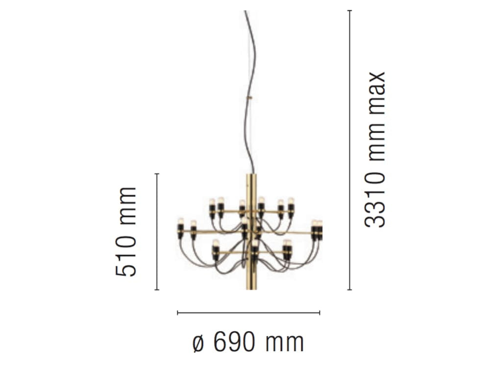 Mod 2097/18 Chandelier