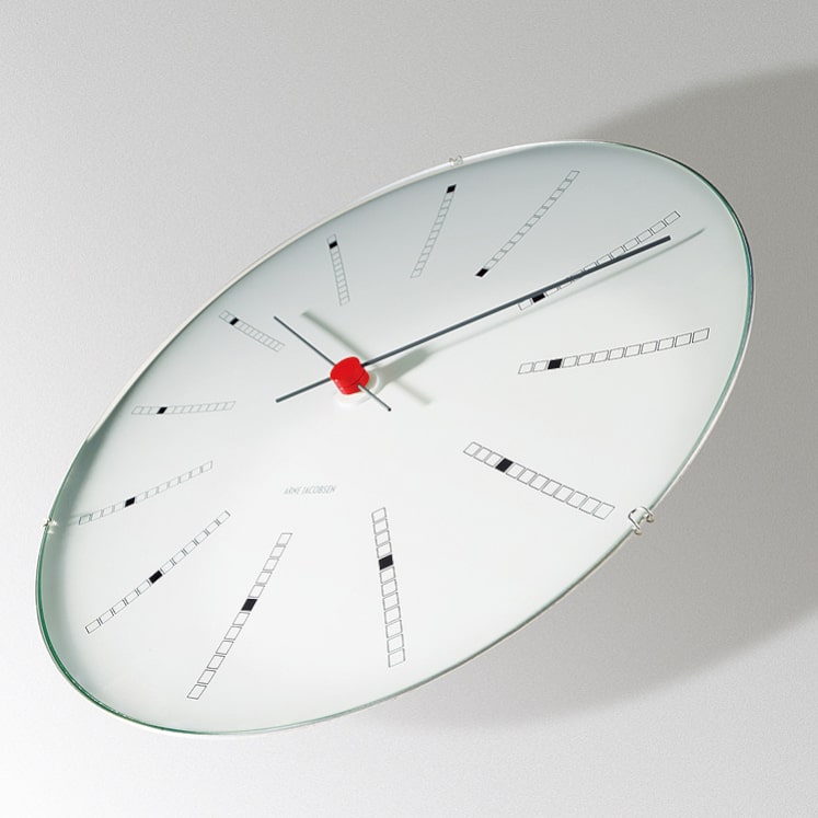 Arne Jacobsen Bankers Wall Clock White