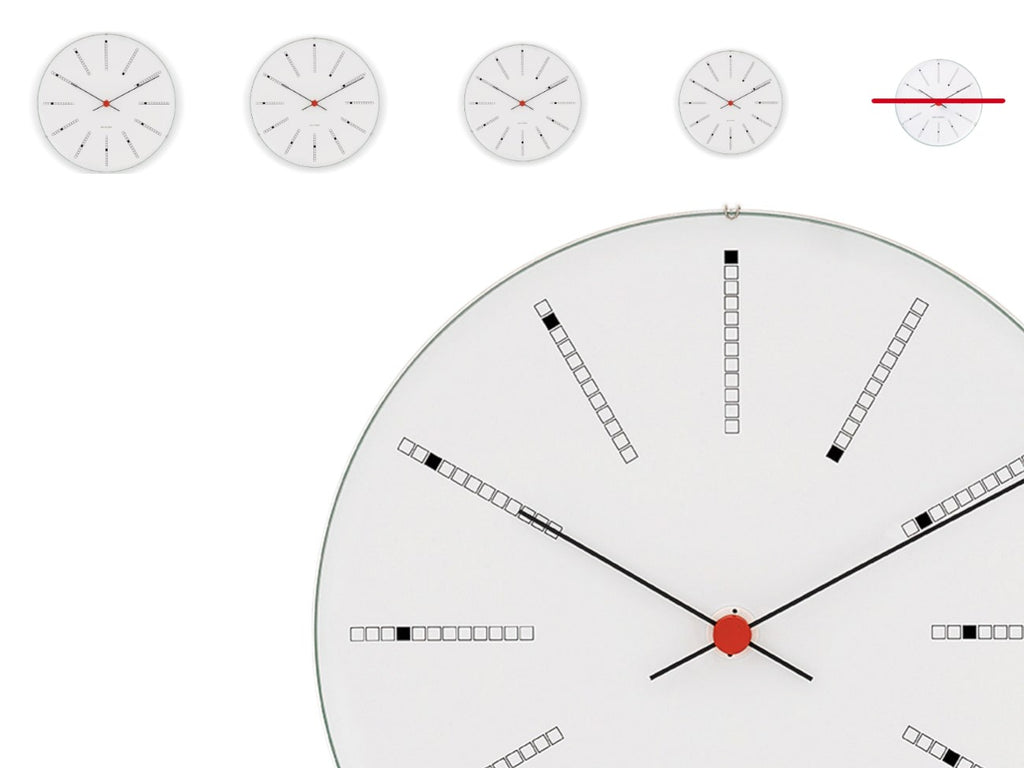 Arne Jacobsen Bankers Wall Clock White