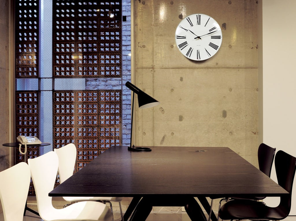 Arne Jacobsen Roman Wall Clock