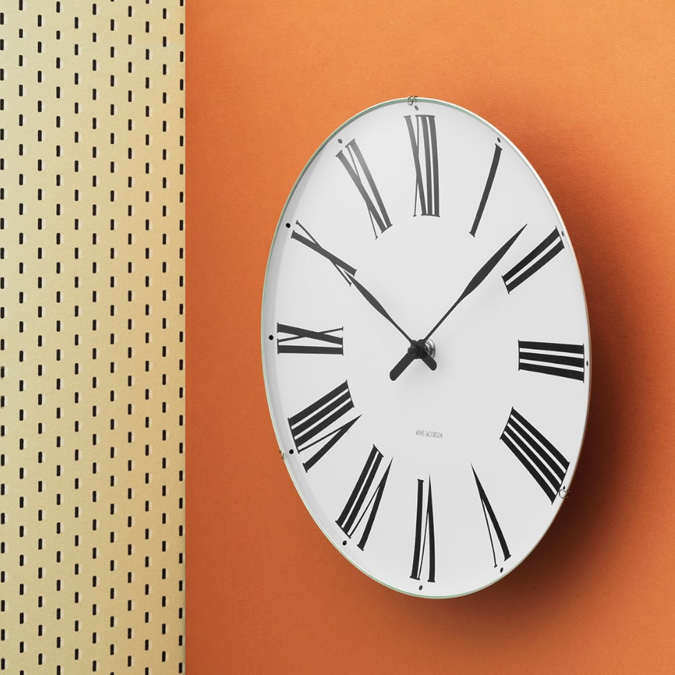 Arne Jacobsen Roman Wall Clock