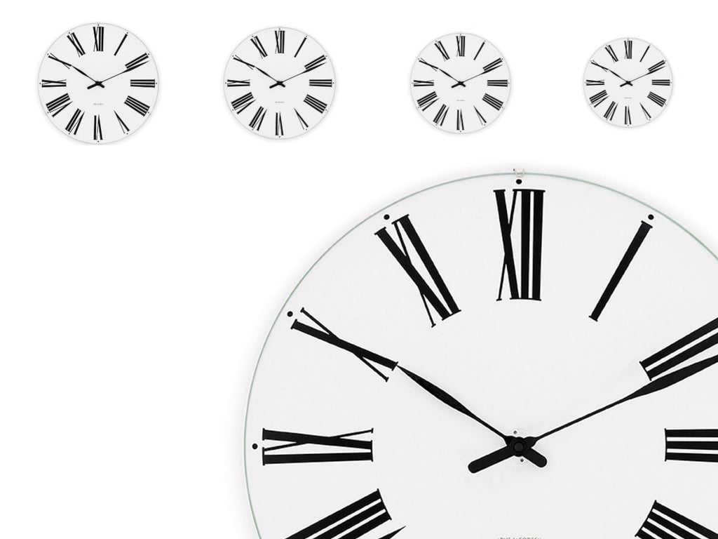 Arne Jacobsen Roman Wall Clock