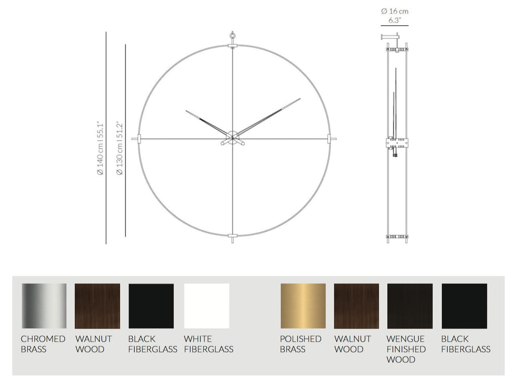 Delmori Wall Clock