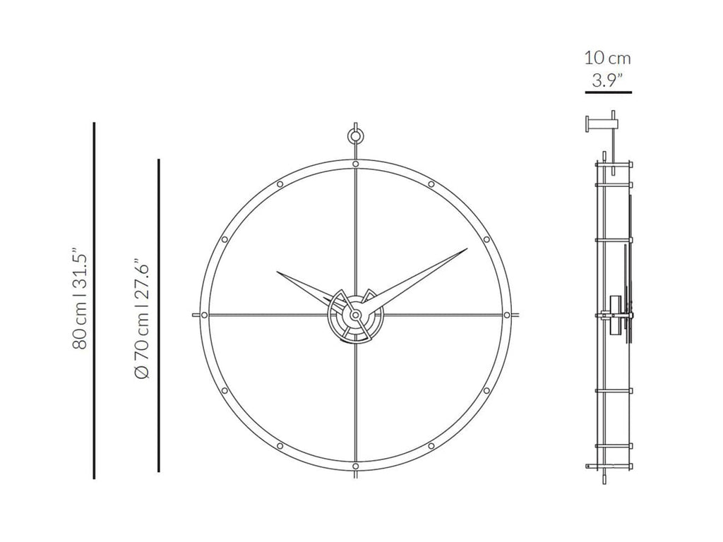 Doble O Premium Gold Wall Clock