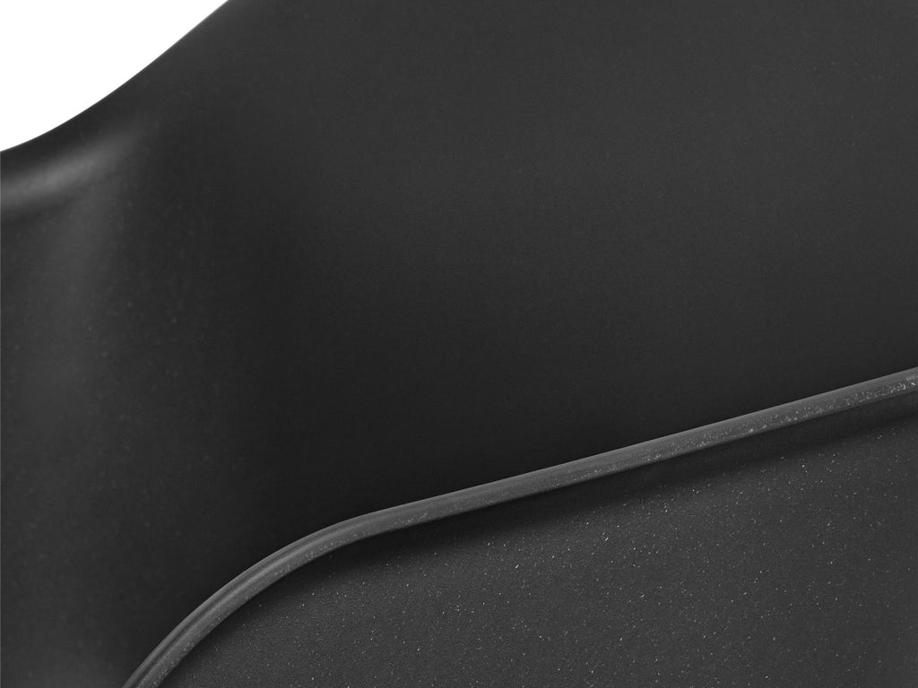 Fiber Armchair Swivel Base w. Castors
