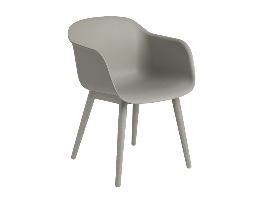 Fiber Armchair Wood Base