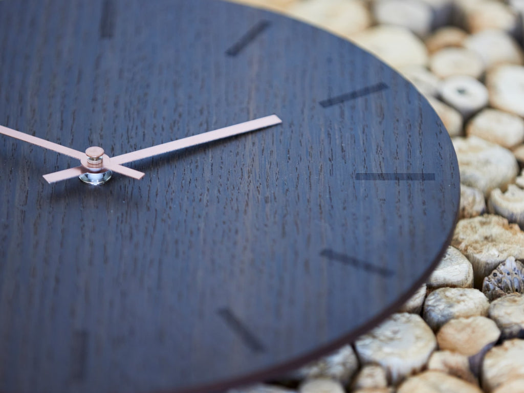 Hemverk Wall Clock Dark Oak