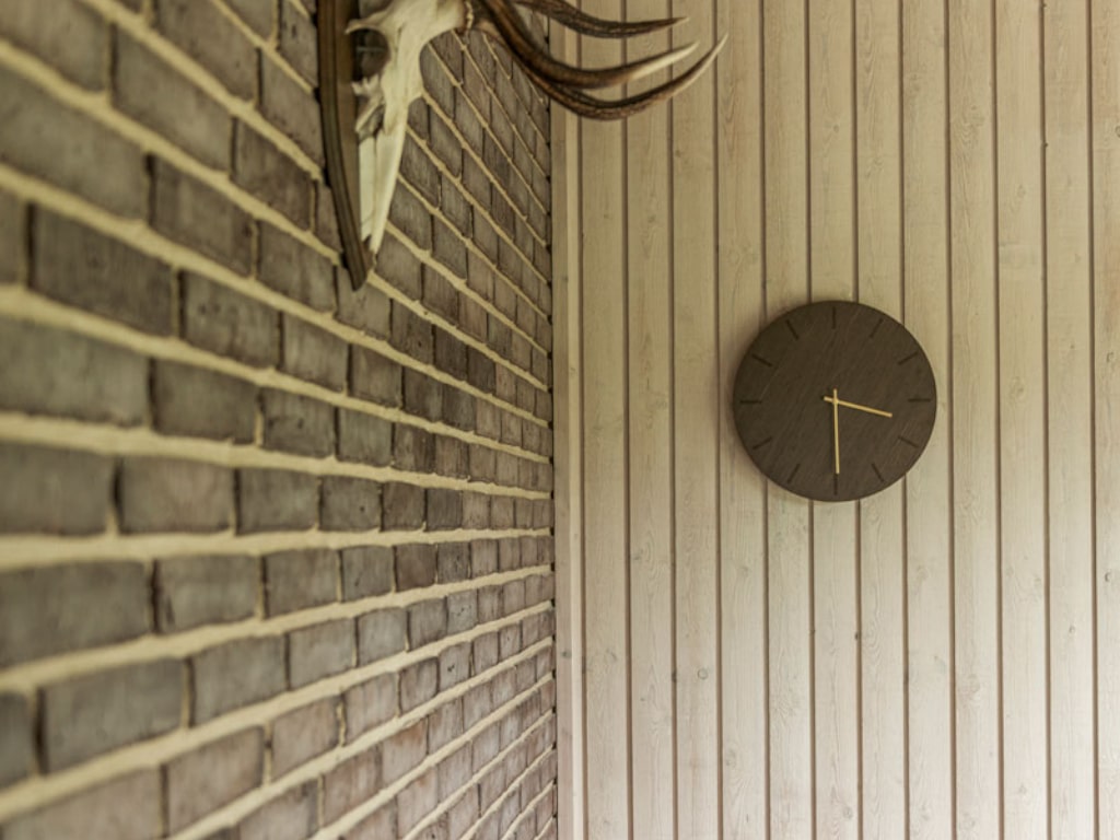 Hemverk Wall Clock Dark Oak