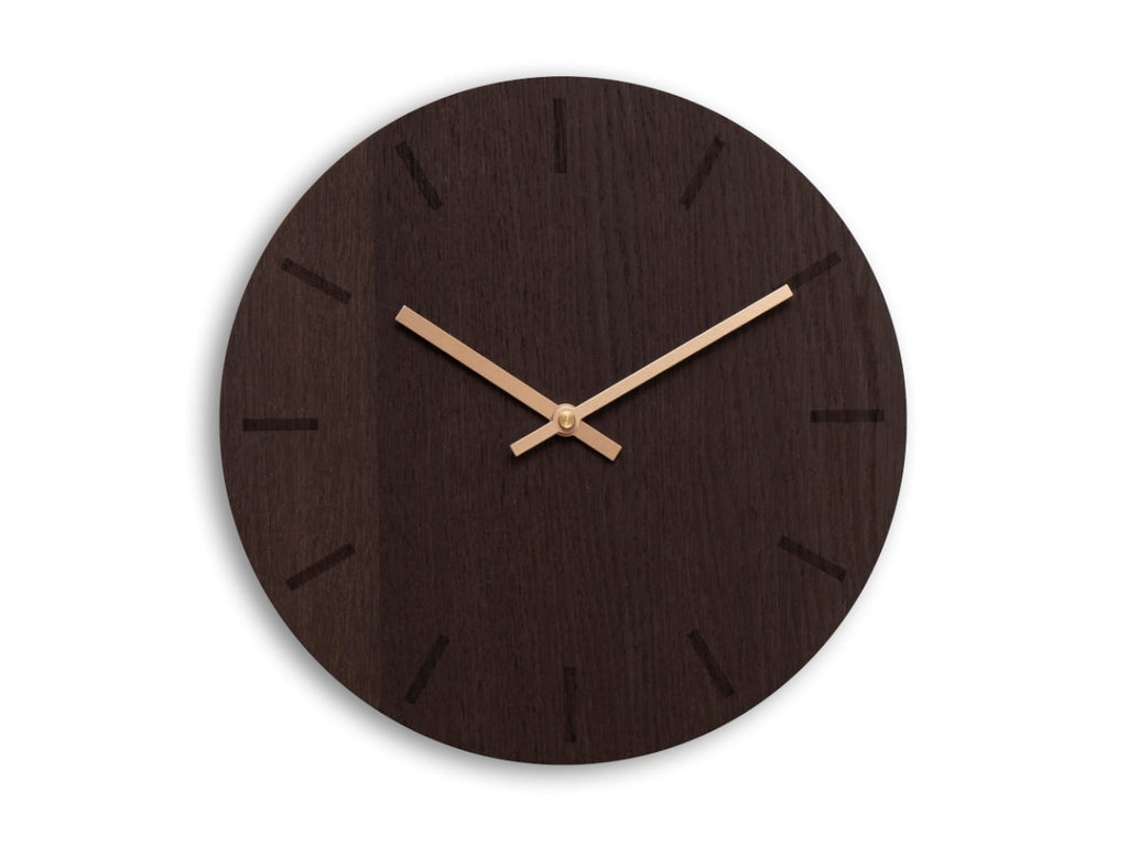 Hemverk Wall Clock Dark Oak