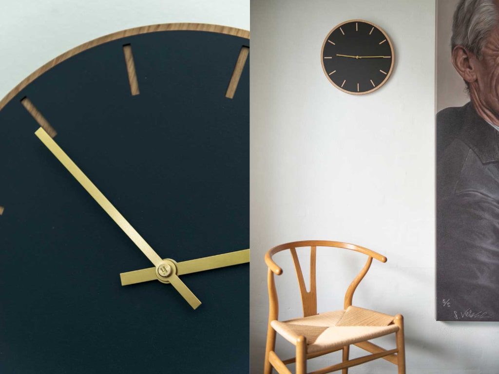 Hemverk Wall Clock Linoleum