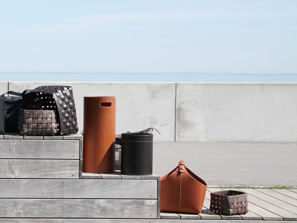 Leather Paper Basket