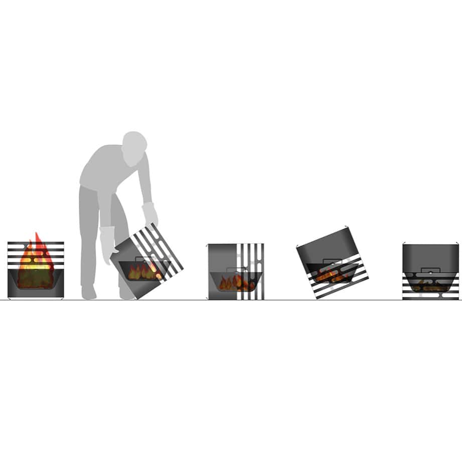 Cube Fire Basket